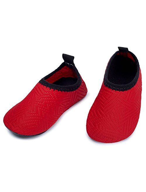 L-RUN Baby Water Shoes Barefoot Skin Aqua Sock Swim Shoes for Beach Swim Pool