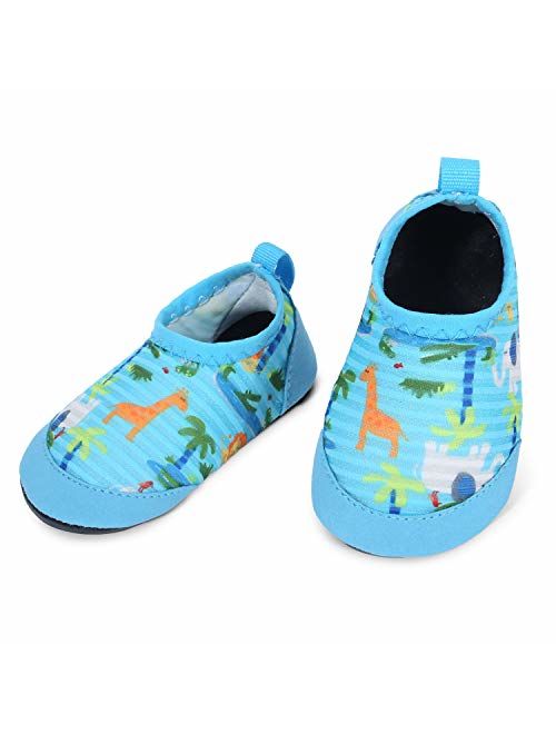 L-RUN Baby Water Shoes Barefoot Skin Aqua Sock Swim Shoes for Beach Swim Pool