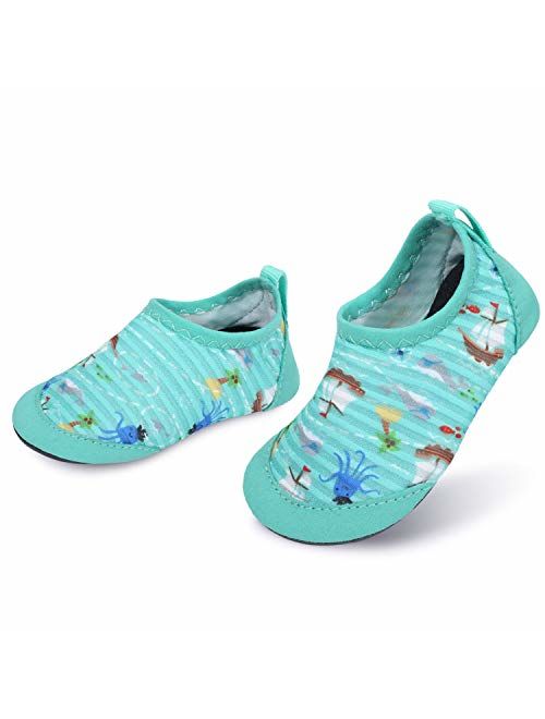 L-RUN Baby Water Shoes Barefoot Skin Aqua Sock Swim Shoes for Beach Swim Pool