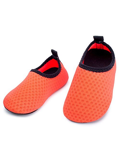 L-RUN Baby Water Shoes Barefoot Skin Aqua Sock Swim Shoes for Beach Swim Pool