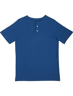 Boys' Short Sleeve Basic Henley