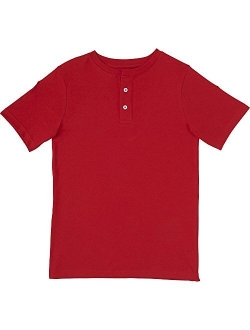 Boys' Short Sleeve Basic Henley