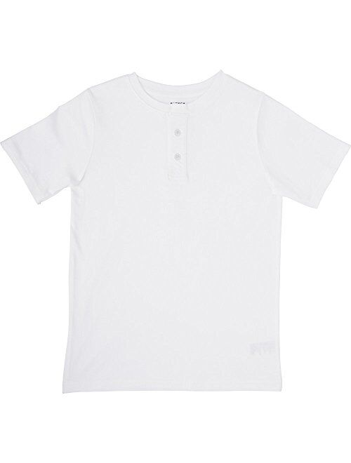 French Toast Boys' Short Sleeve Basic Henley