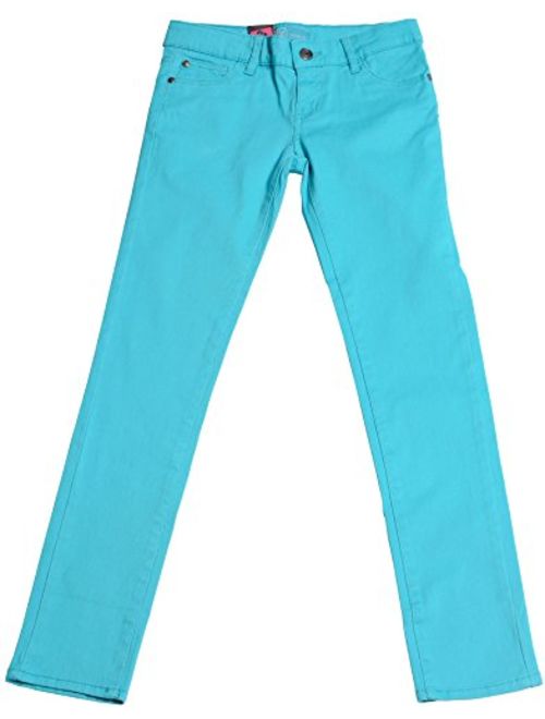 Hey Collection Big Girls Brushed Stretch Twill Skinny Jeans