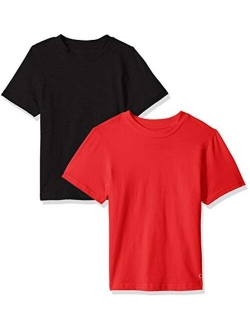 Boys' Kids Crewneck Undershirt T-Shirt, 2 Pack