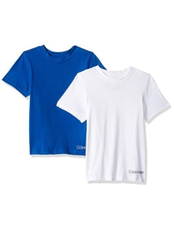 Boys' Kids Crewneck Undershirt T-Shirt, 2 Pack