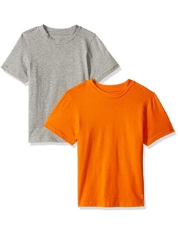 Boys' Kids Crewneck Undershirt T-Shirt, 2 Pack