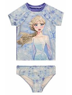 Dreamwave Toddler Girl Authentic Character Two Piece Swimsuit UPF 50