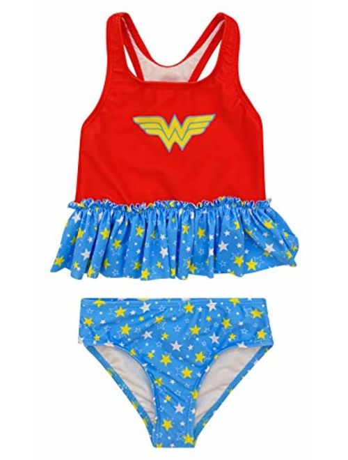 Dreamwave Toddler Girl Authentic Character Two Piece Swimsuit UPF 50