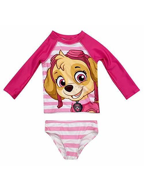 Dreamwave Toddler Girl Authentic Character Two Piece Swimsuit UPF 50