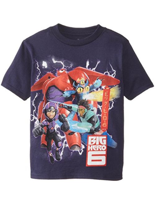 Disney Boys' Big Hero 6 Hiro and Baymax T-Shirt