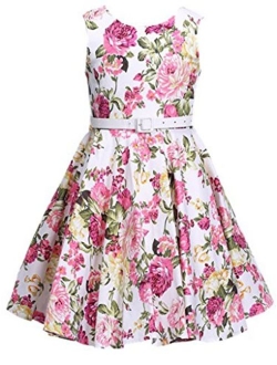 Happy Rose Vintage Floral Party Girl's Dress