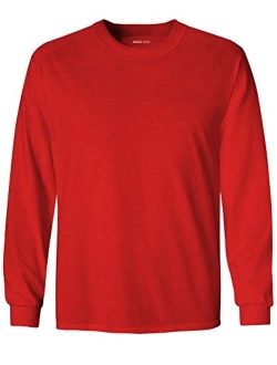 Joe's USA Youth Long Sleeve Cotton T-Shirts in 20 Colors