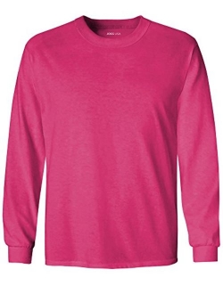 Joe's USA Youth Long Sleeve Cotton T-Shirts in 20 Colors