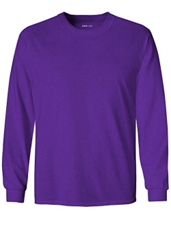 Joe's USA Youth Long Sleeve Cotton T-Shirts in 20 Colors