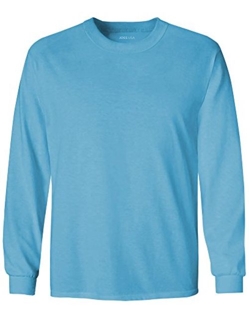 Joe's USA Youth Long Sleeve Cotton T-Shirts in 20 Colors