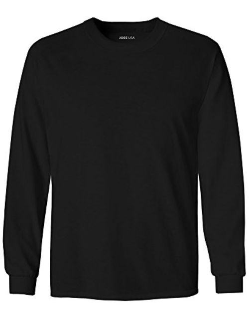 Joe's USA Youth Long Sleeve Cotton T-Shirts in 20 Colors