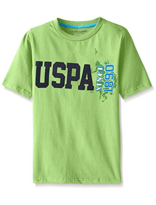 U.S. Polo Assn. Boys' Graphic Crew Jersey T-Shirt