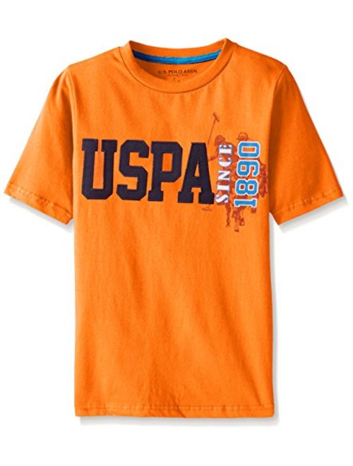 U.S. Polo Assn. Boys' Graphic Crew Jersey T-Shirt