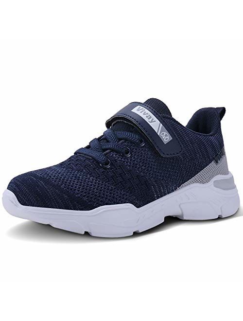 MAYZERO Kids Tennis Shoes Running Sports Shoes Breathable Athletic Shoes Lightweight Walking Shoes Fashion Sneakers for Boys and Girls