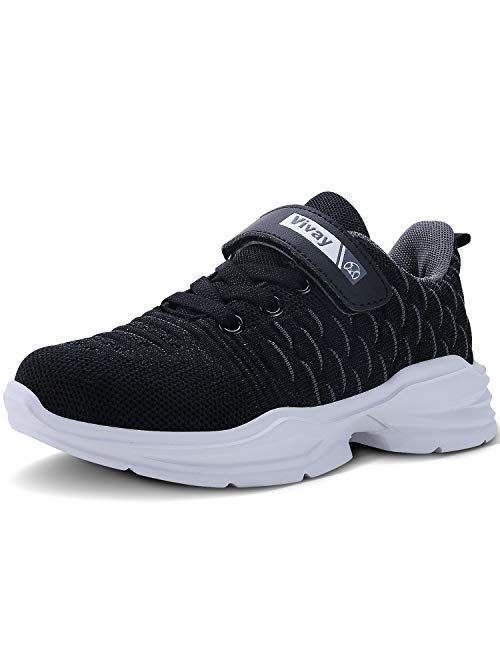 MAYZERO Kids Tennis Shoes Running Sports Shoes Breathable Athletic Shoes Lightweight Walking Shoes Fashion Sneakers for Boys and Girls