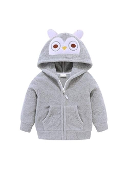 Mud Kingdom Cute Little Boy Fleece Jacket with Hood