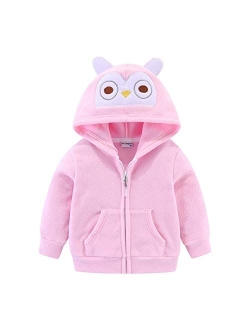 Mud Kingdom Cute Little Boy Fleece Jacket with Hood