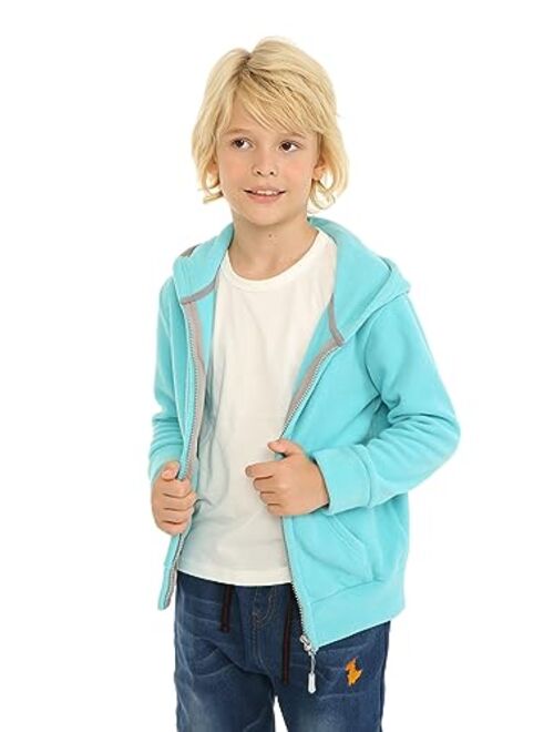 Mud Kingdom Cute Little Boy Fleece Jacket with Hood