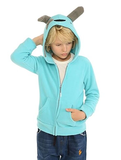 Mud Kingdom Cute Little Boy Fleece Jacket with Hood