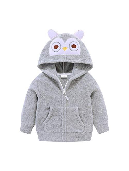 Mud Kingdom Cute Little Boy Fleece Jacket with Hood