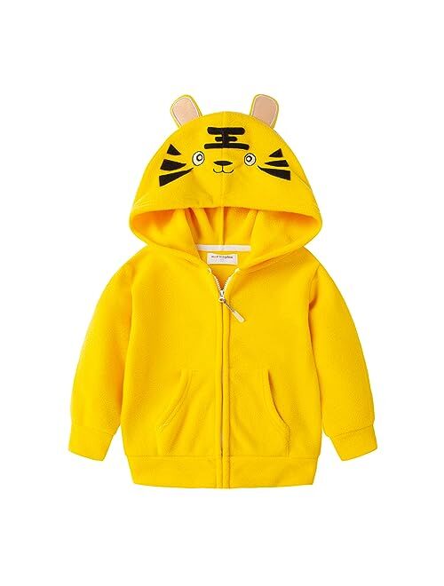 Mud Kingdom Cute Little Boy Fleece Jacket with Hood