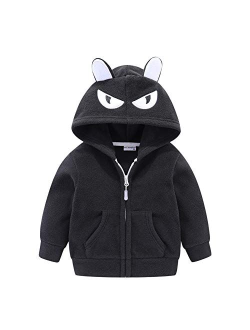 Mud Kingdom Cute Little Boy Fleece Jacket with Hood