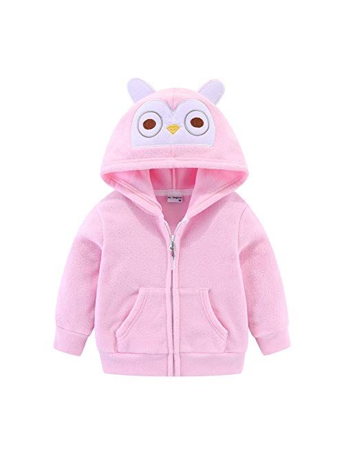 Mud Kingdom Cute Little Boy Fleece Jacket with Hood