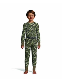 Boy's Waffle Knit Thermal Set with FreshIQ, X-Temp Technology & Organic Cotton