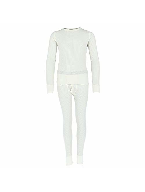 Hanes Boy's Waffle Knit Thermal Set with FreshIQ, X-Temp Technology & Organic Cotton