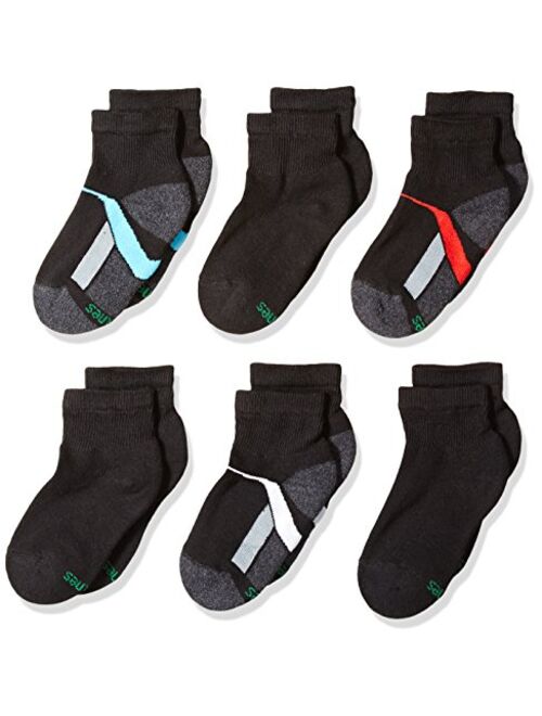 Hanes Big Boys' 2 packs of 6 pairs per pack Ankle Socks