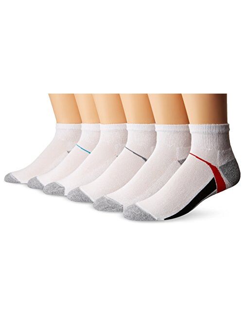 Hanes Big Boys' 2 packs of 6 pairs per pack Ankle Socks