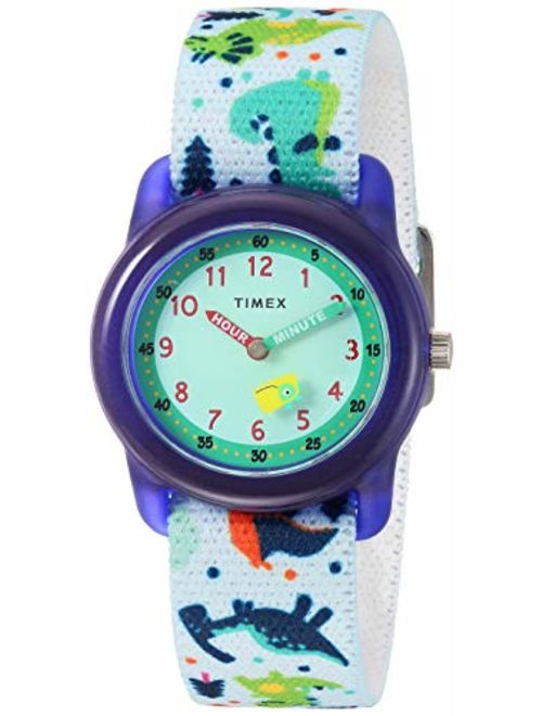 Timex Boys Time Machines Analog Elastic Fabric Strap Watch