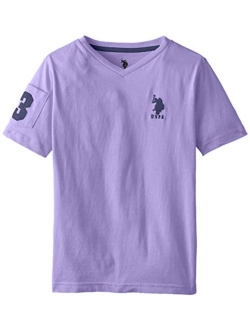 Boys' Solid V-Neck T-Shirt