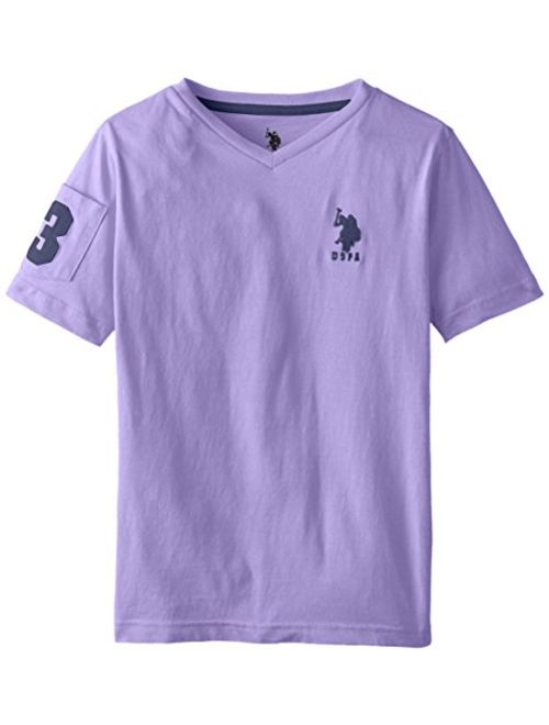 U.S. Polo Assn. Boys' Solid V-Neck T-Shirt