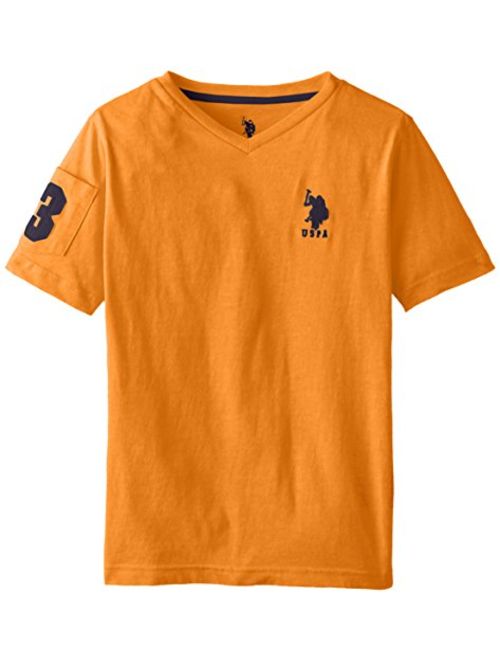 U.S. Polo Assn. Boys' Solid V-Neck T-Shirt