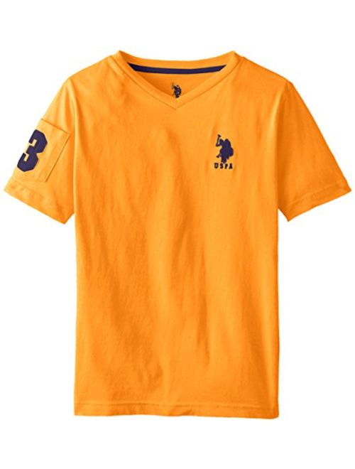 U.S. Polo Assn. Boys' Solid V-Neck T-Shirt