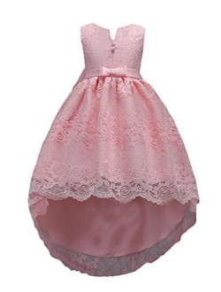 WEONEDREAM Princess Girls Dress for Wedding Birthday Party with Train Size 3-14 Years