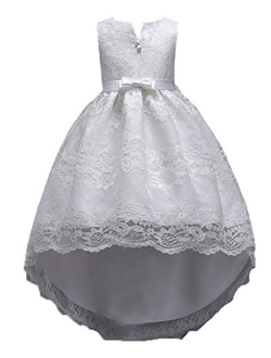 WEONEDREAM Princess Girls Dress for Wedding Birthday Party with Train Size 3-14 Years