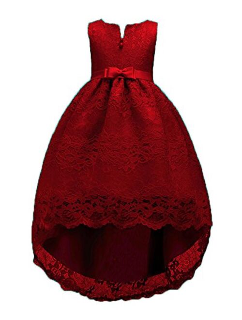 WEONEDREAM Princess Girls Dress for Wedding Birthday Party with Train Size 3-14 Years