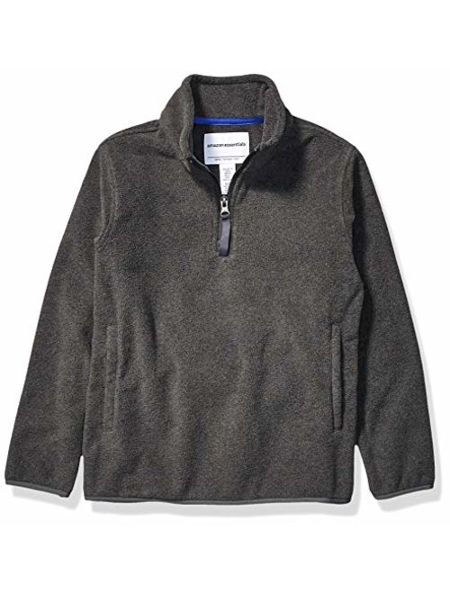 Amazon Essentials Boy's Quarter-Zip Polar Fleece Jacket