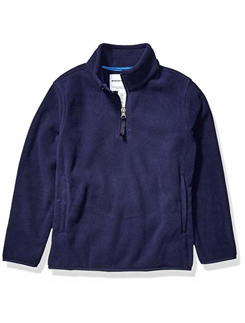 Amazon Essentials Boy's Quarter-Zip Polar Fleece Jacket