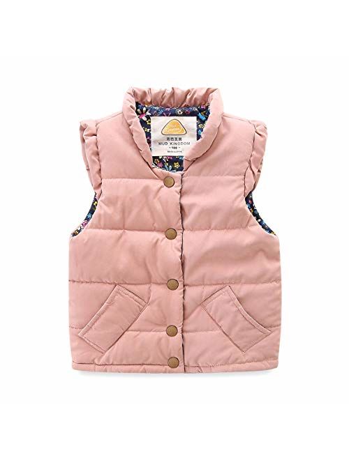 Mud Kingdom Little Girls Vests Outerwear Lightweight Cute Floral