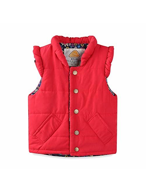 Mud Kingdom Little Girls Vests Outerwear Lightweight Cute Floral