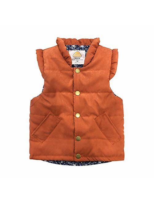 Mud Kingdom Little Girls Vests Outerwear Lightweight Cute Floral